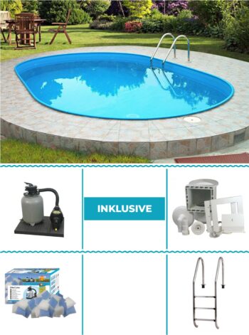 poolprofi nordhessen Stahlwandpool stahlwandbecken oval becken set exklusiv